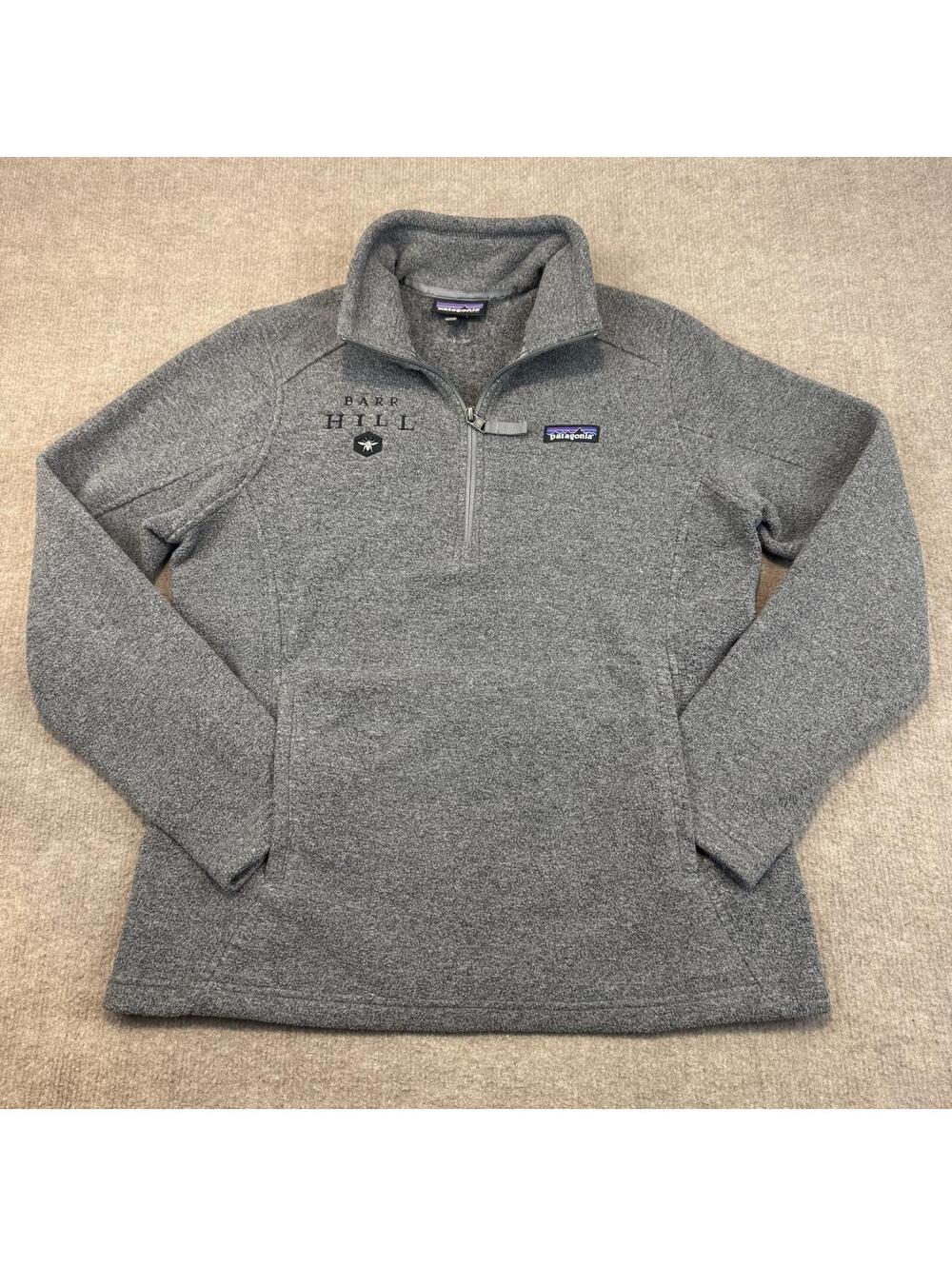 Patagonia Women's Gray Synchilla Fleece 1/4 Zip Pullover Jacket Gorpcore Size M